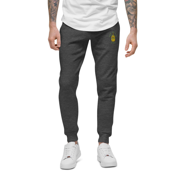 Pantalon de Survêtement Gris Foncé Lait Coréen