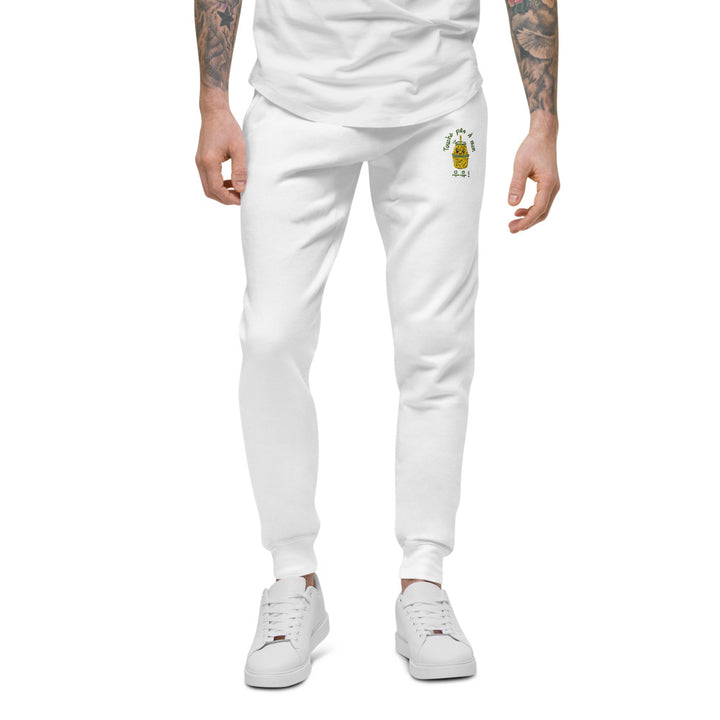 Pantalon de Survêtement Blanc Lait Coréen