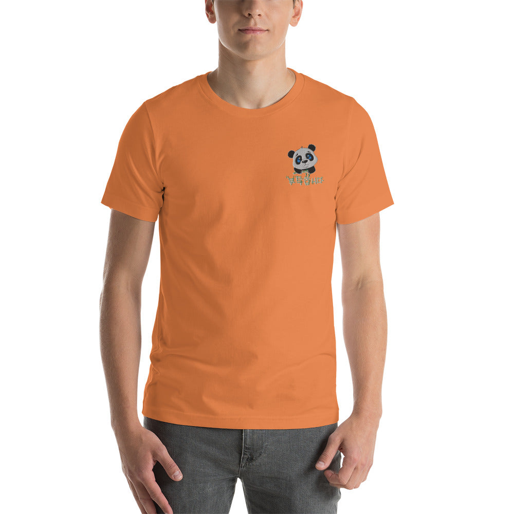 T Shirt Panda Brodé Orange